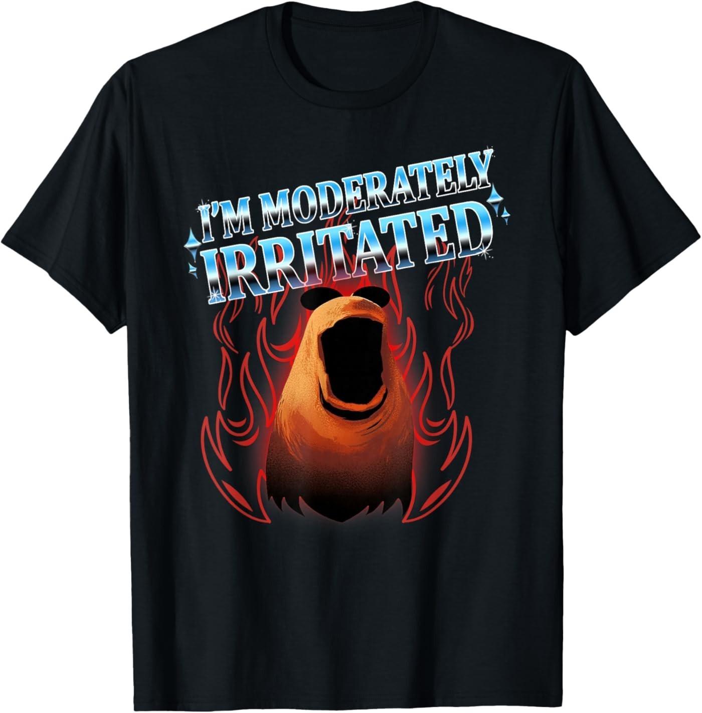 I m Moderately Irritated Marcus The Worm Funny Meme T-Shirt S разноцветный