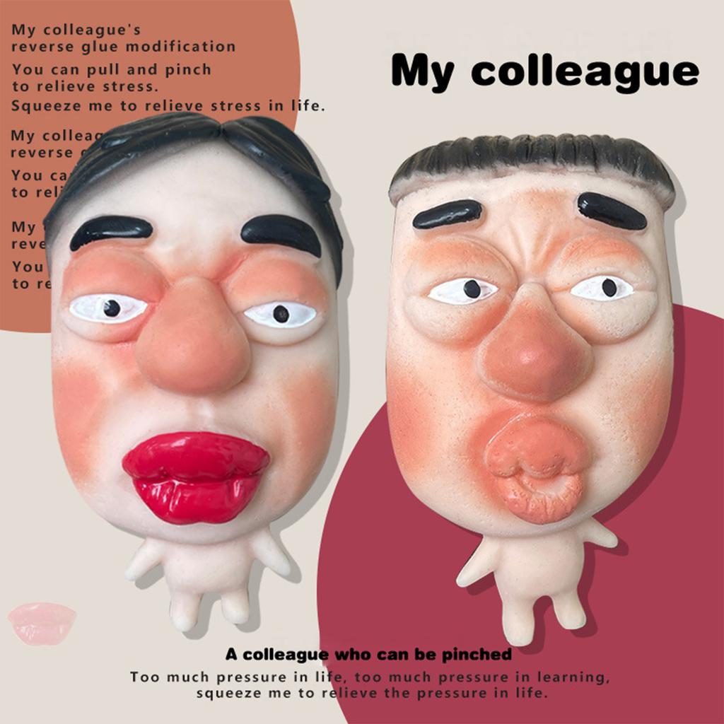 Hässlicher Gesichtsausdruck Charakter Stressabbau Spielzeug Lustig Kreativ Langsam Zurückfederndes Spielzeug Lustige Maskenpuppen Quetschspielzeug Erwachsener Kind Geschenk