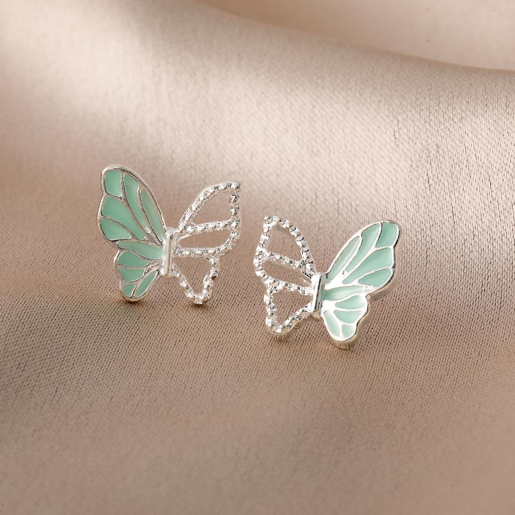 Hollow Butterfly Stud Earrings Lightweight Small Size Elegant Design Fashion Jewelry for Women Suitable for Daily Wear and Special Occasions