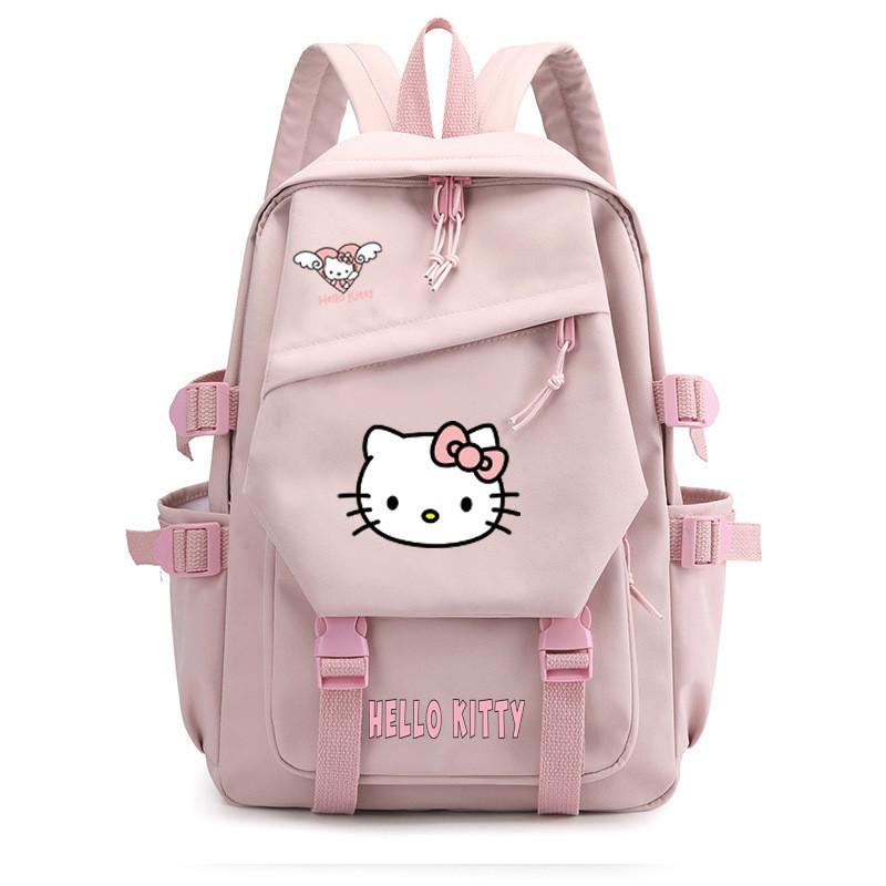 Hello Kitty Schulrucksack Für Mittelstufe Und Oberstufe Modisch Cartoon Nylon