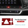 Real Soft Carbon Fiber Sticker For Kia Sportage NQ5 2022 2023 2024 2025 LHD RHD Car Warning Light Trim Interior Accessories.