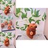 Adorable Capybara Plush Keychain Bubble Blowing Soft Toy Perfect For Animal Lovers