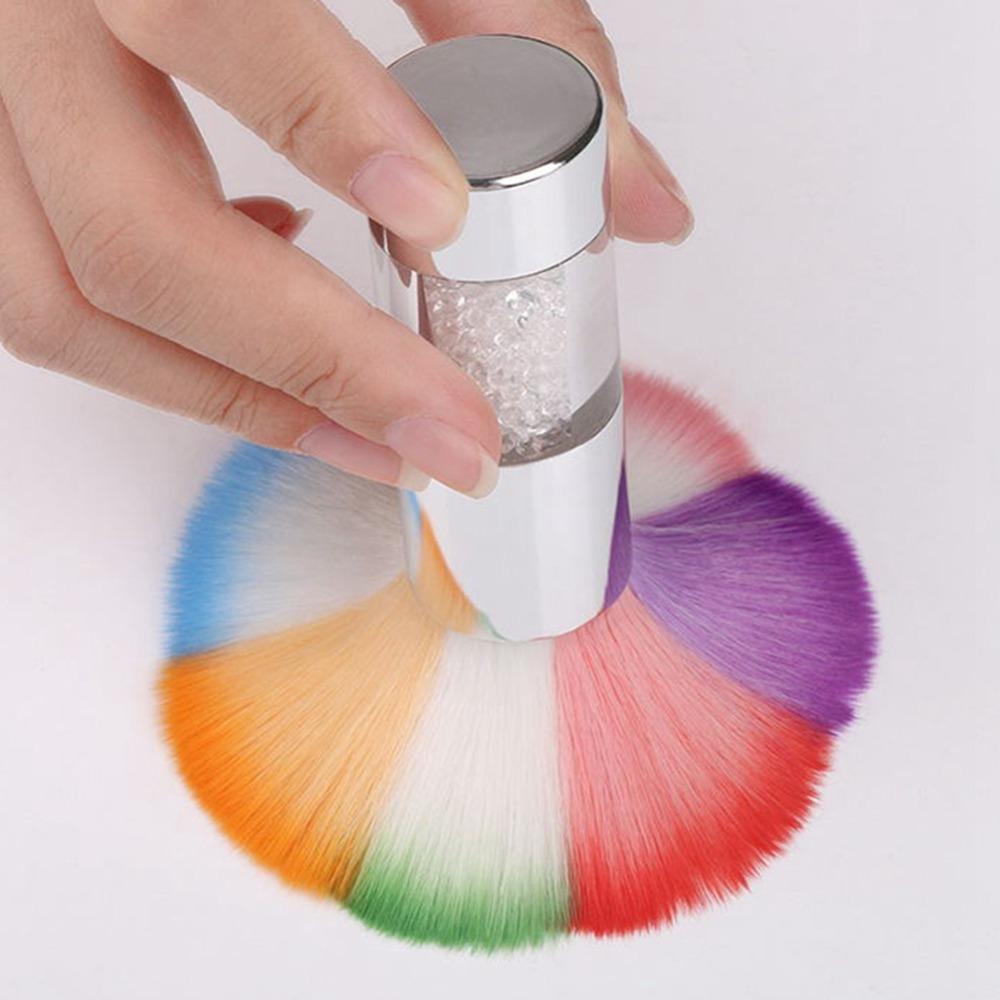 Petal Pattern Manicure Cleaning Brush Powder Remover Brush  Salon Nail Care Use