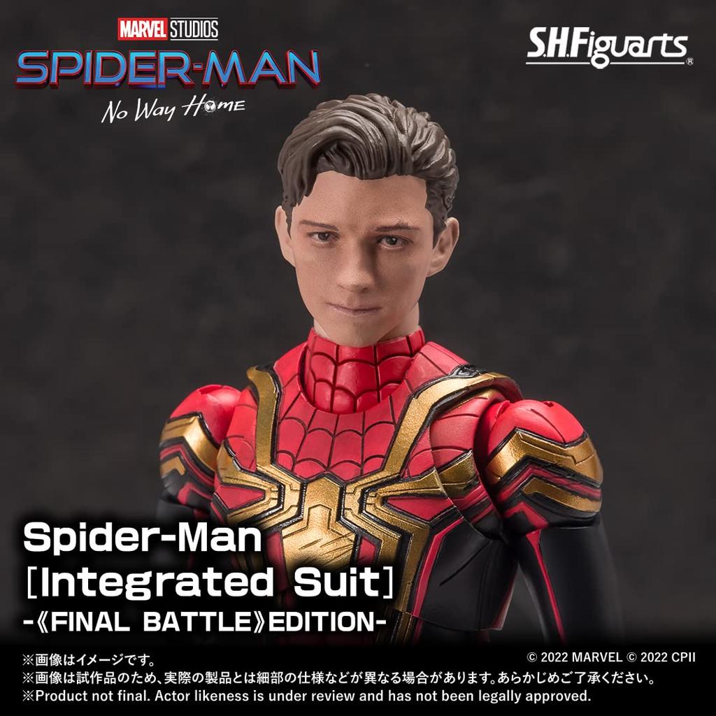 Tamashii Nations No Way Home Final Battle Edition Bandai Spirits Action Figure Spider-Man Spider-Man [Integrated Suit] S.H.Figuarts