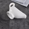 Elegant White Ceramic Sauce Boat - Steak Sauce, Salad Seasoning Dispenser for Restaurants and Hotels