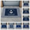 VIKAMA Personalized Boat Name Welcome Mat, Bathroom Rug, Ideal For Marina Homes Or Marine Bathroom Decor