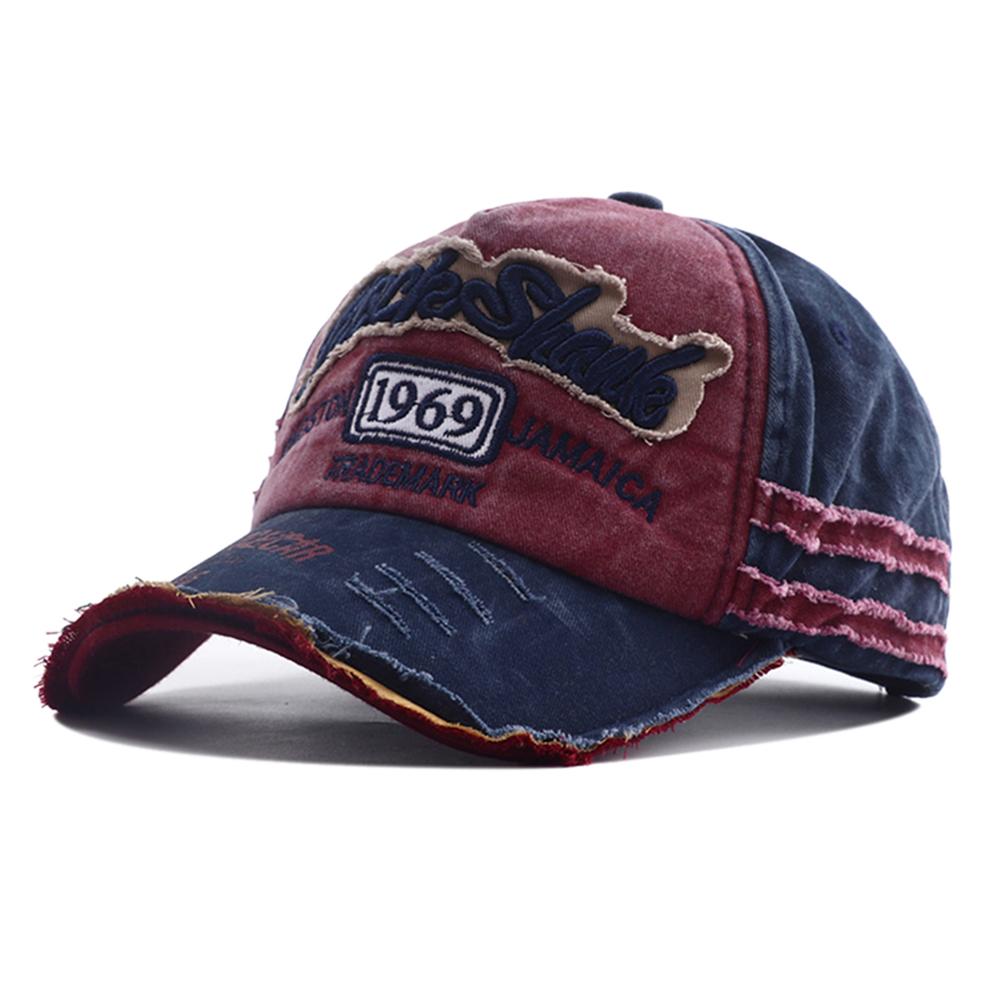 Baseball Cotton Washed Stitching Stitched Embroidered Alphabet School Old Vintage Caps Women Men Adjustable Casual Y2K Hat Hip Hop Urban Street