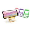 Creative Folding Chair Desktop Phone Stand Solid Color Stool Stand Pendant Portable Lazy Stand Accessories