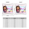 Gabbys Dollhouse Cartoon Pillowcase Printed Polyester Cushion Cover Decoration Pillow Case Cover Home Square 45*45Cm