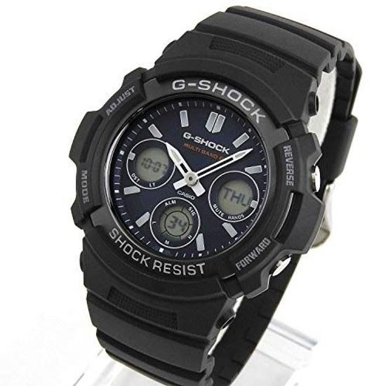 Casio G-Shock Wristwatch Quartz Mens AWG-M100SB-2A Navy