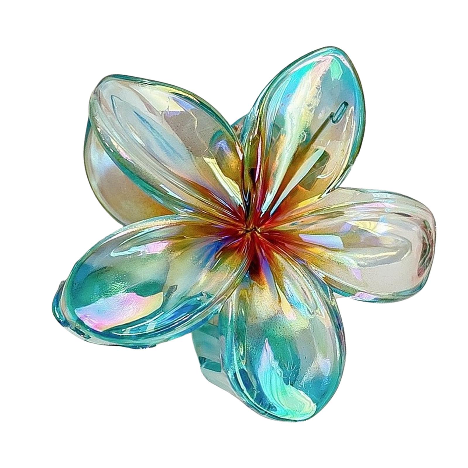 

Заколка-краб для волос в стиле принцессы, зажим-краб для волос с милой плюмерией, заколки для волос, шпилька с сильной фиксацией для девочек 1