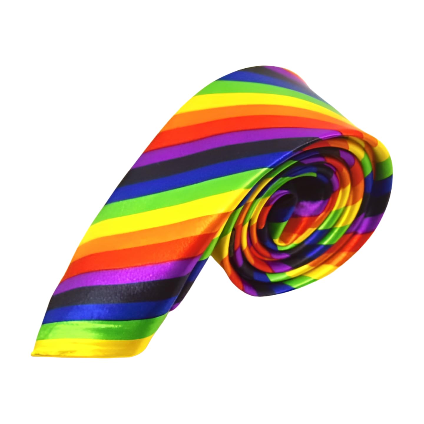 

[F NODE] Necktie, Diagonal Stripe, Rainbow, Party, LGBT, 5cm wide