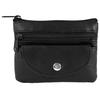 Key Case - EXCELLANC - Horizontal Format - Lambskin - Zip Closure - 2 External Compartments