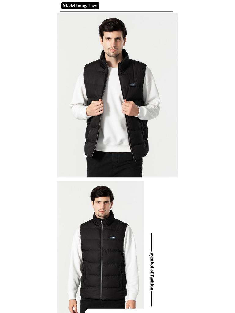 Vestă inteligentă încălzită unisex: Căldură Electrică USB de Iarnă