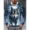 Men's Autumn and Winter 3D Printed Hooded Fashion Versatile Trend Breathable Casual Hoodies & Sweatshirts (men’s)