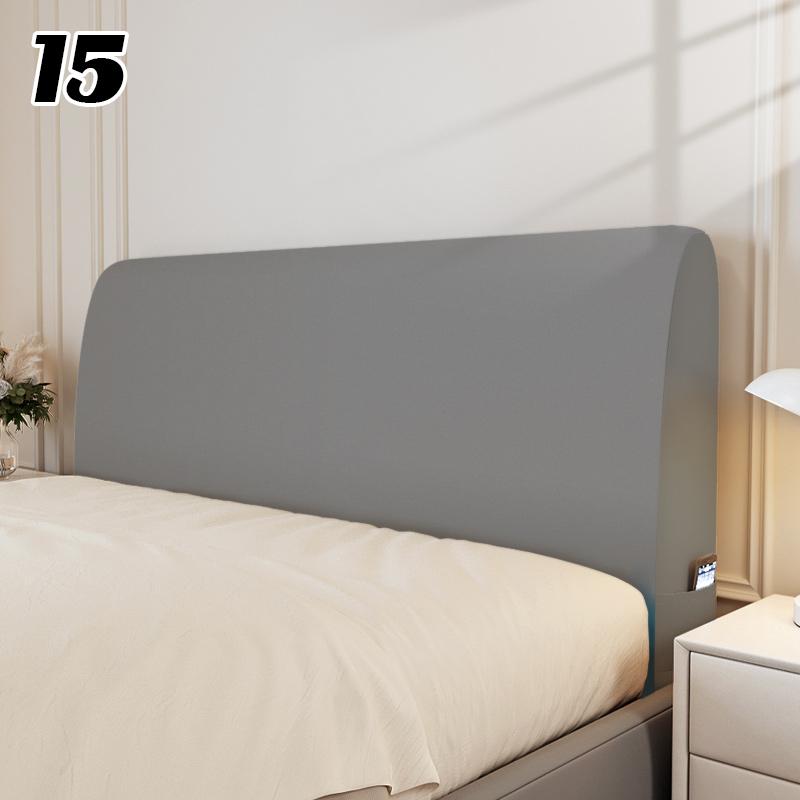 Chinese Style Elastic Bedhead Cover All-Inclusive Dust-proof Soft Headboard Protector Backrest Cover Universal Bed Head Covers
