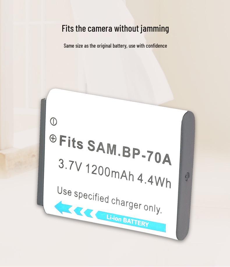 BP70A Camera Battery for PL120, ES65, ST65, PL170, ST700, ST100