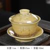 1pcs Ceramic Sancai Cover Bowl High End Household Heat-resistant Tea Bowl Chinese Tea Cup Tea Cup with Lid Teaset Accessories