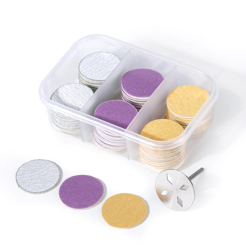25 MM Pedicure Disc With Replaceable Sanding Paper Set For Calluses Removal Electric Universal Foot Files Dead Skin Cleaner Tool