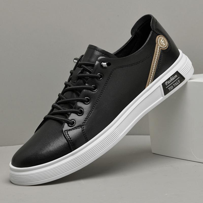 Mode Neuer Trend Herren Freizeitschuhe Echtes Leder Herren Oxford Schuhe Allround-Sneakers Klassischer Stil Skateboard-Schuhe Tenis Masculino