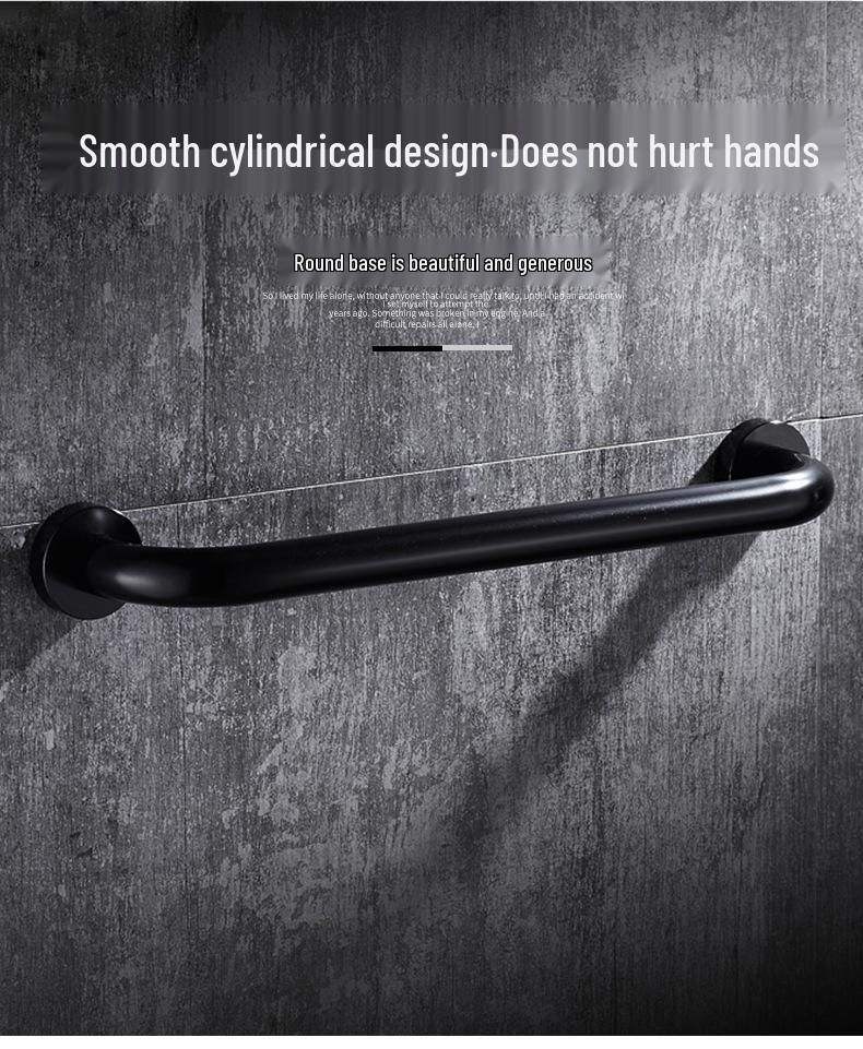 Space Aluminum Barrier-Free Toilet Handrails for Disabled & Elderly – Non-Slip Safety Support