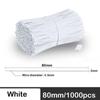 Black Plastic Coated Iron Wire White Cable Ties Iron Wire Cable Wrap Organizer