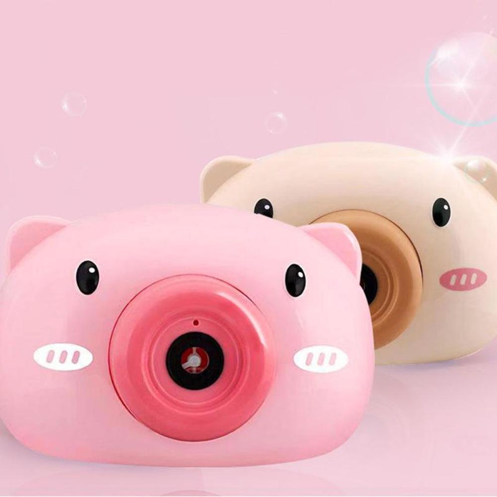 Cartoon Camera Baby Bubble Machine Outdoor Automatic Bubble Maker Bath Toys For Children