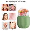 4pcs Ice Roller for Face Facial Roller Massager (De-Puff Eye Bags) Reusable Silicone Face/Neck Ice Mold for Naturally Skin Care