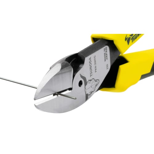 TSUNODA Power Hard Wire Nippers, Eccentric, for Electrical Work, 200mm, PKN-200TG