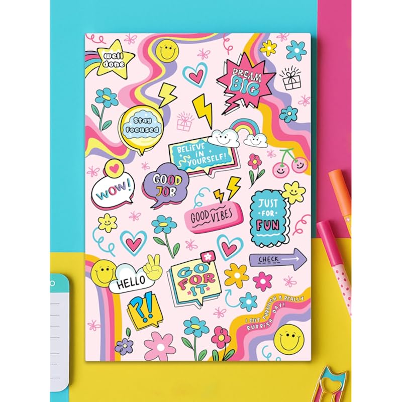 Doodle Daily 5 Minute Gratitude Journal - Positivity, Wellness & Mindfulness Journal For Teens & Adults - 90-Day Habit B