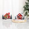 Winter Snow Christmas Village Architecture Santa Claus Home Rural Residential Desktop Christmas House Bedroom Desktop Decoration
