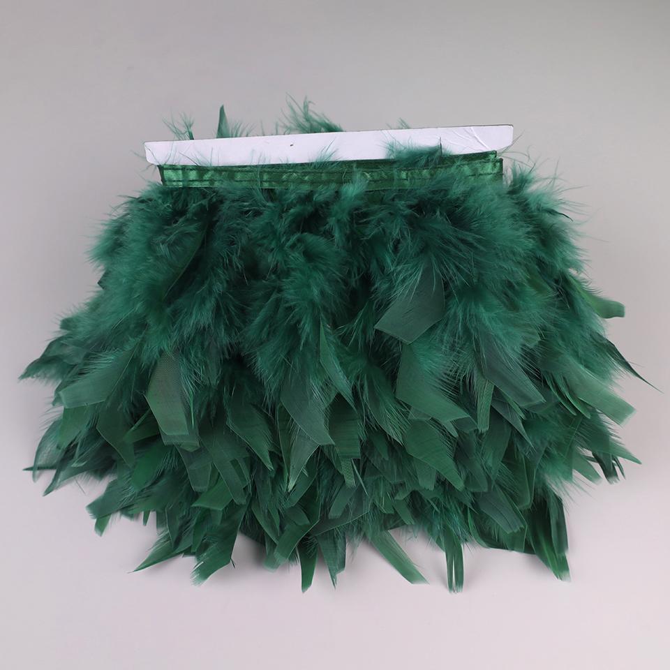 10 Meters Turkey Feathers for Clothes DIY Marabou Feather Fringe for Needlework Party Plume Handmade Mirror Home Decor Wholesale