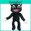 Adorable Black Cartoon Cat Plush Toy Stuffed Doll Perfect For Halloween Decorations