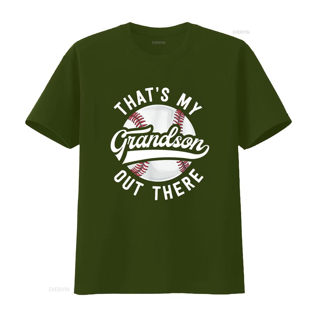 Baseball Grandpa T Shirt That S My Grandson Out There Vintage Washed Soft Stylish Fashion Graphic Unisex Breathable Comfortable