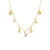 Fashionable Gold Pendant Necklace with Initial Charm and Perfect Detail for Trendy Women Ladies Daily Casual Wear