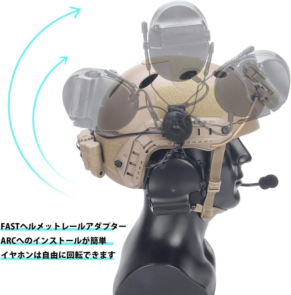 JinBling Z ZComta III Airsoft Headset and Rail Adapter for FAST Helmets [Authentic Product] (FG)