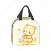 Cartoon bear Lunch Bag Waterproof Insulated Canvas Cooler Bag Thermal Cold Food Picnic Travel Tote for Women Children