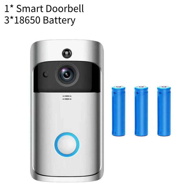 Wireless Visual Smart Doorbell With Voice Intercom And Remote Wifi Functionality For Home Security