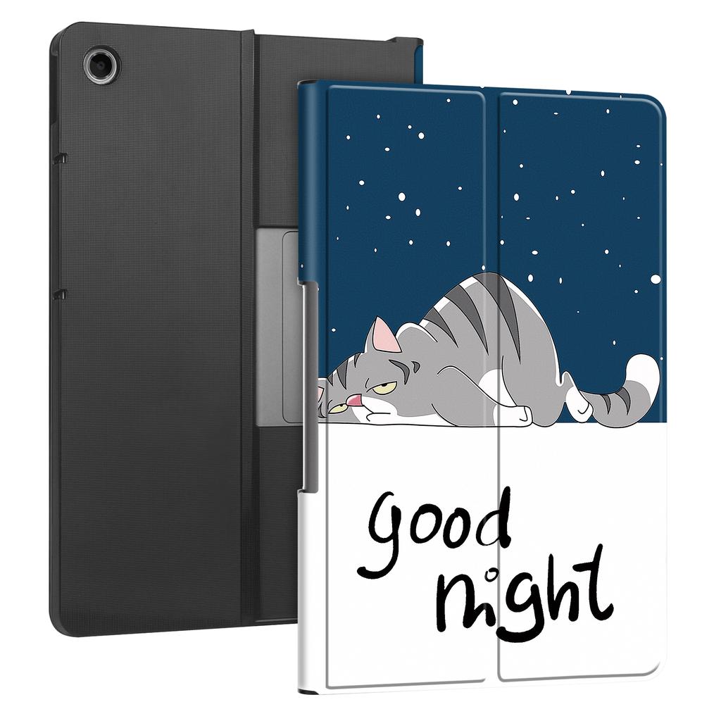 For Lenovo Tab Plus Stand Case Pattern Print Leather Tablet Cover