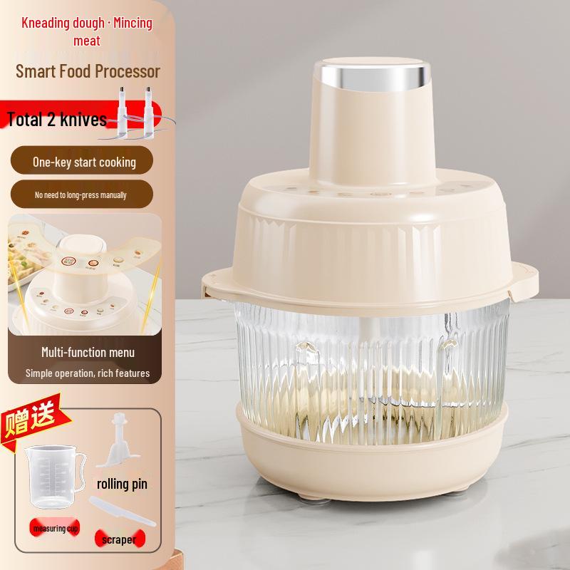 Automatic Meat Grinder & Food Processor: Household Dough Mixer with Fully Automatic Kneading