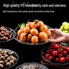 Qiwai Disposable Crystal Clear Round Snack Plates