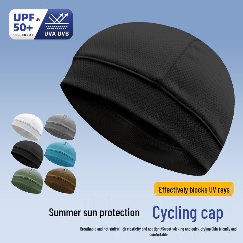Men's Summer Cycling Cap: Sweat-Absorbing, Quick-Drying, Breathable Liner Hat with Sun Protection for Outdoor Sports