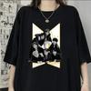 New Fun KPOP Cotton Print TShirt Fashion Womens Loose Plus Size Cool Summer Harajuku Casual Top KPOP Fan Womens TShirt