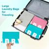 Laundry Bag,2 Pack Travel Laundry Bags for Dirty Clothes,Large Laundry Bags for Traveling,Dirty Clothes Travel Bag, 24" x 36"