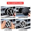 För VOLKSWAGEN Ersättning Fram Bak Bagagelucka Emblem Lock Klistermärke För Volkswagen VW Golf8 MK8 Passat Variant Arten CC Polo T-ROC 20