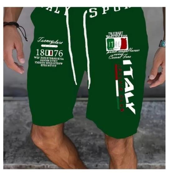 Italy Flag Boxing Shorts Pants 3D Print Training Unisex Men Women Quick Dry Fitness Gym Sport Workout Casual Streetwear Elastic High Waist Polyester
