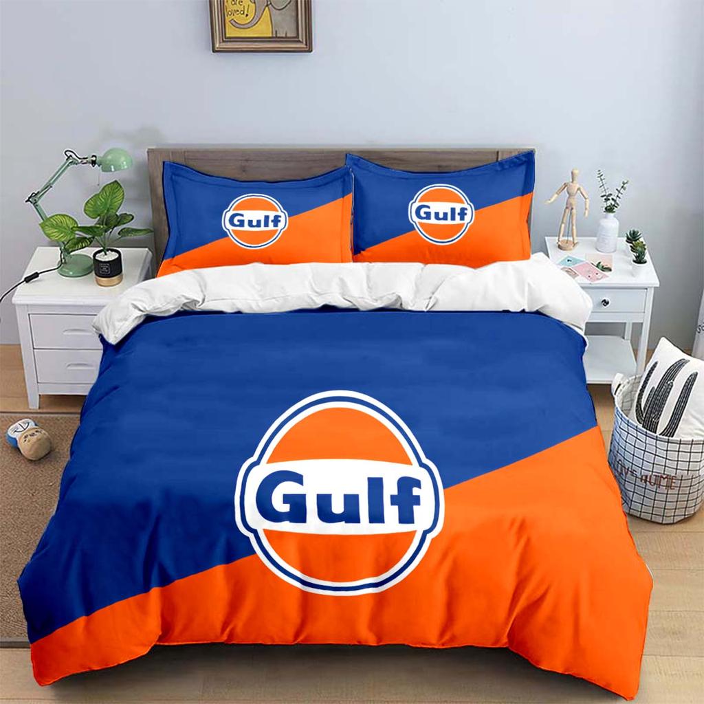 Fashion G-Gulf Racing Pattern Bedding Sets Bed Supplies Set Duvet Cover Comforter Set Bedding Set Luxury Gift