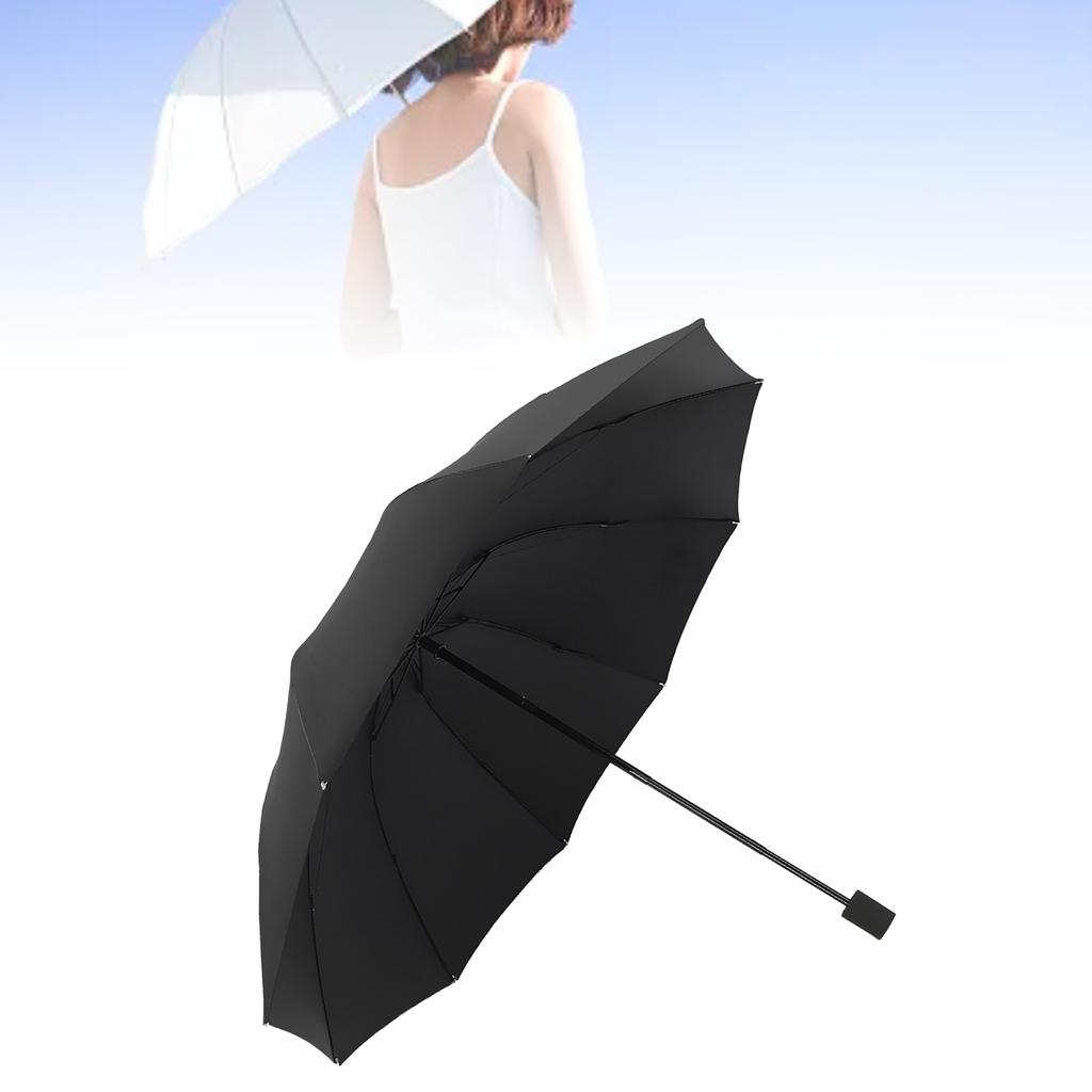 Travel Umbrella 10 Ribs Portable Manual Windproof Rainproof Sunscreen Folding Umbrella for Outdoor Travel Camping