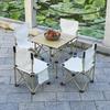 OEING Outdoor Folding Picnic Table and Chairs Set