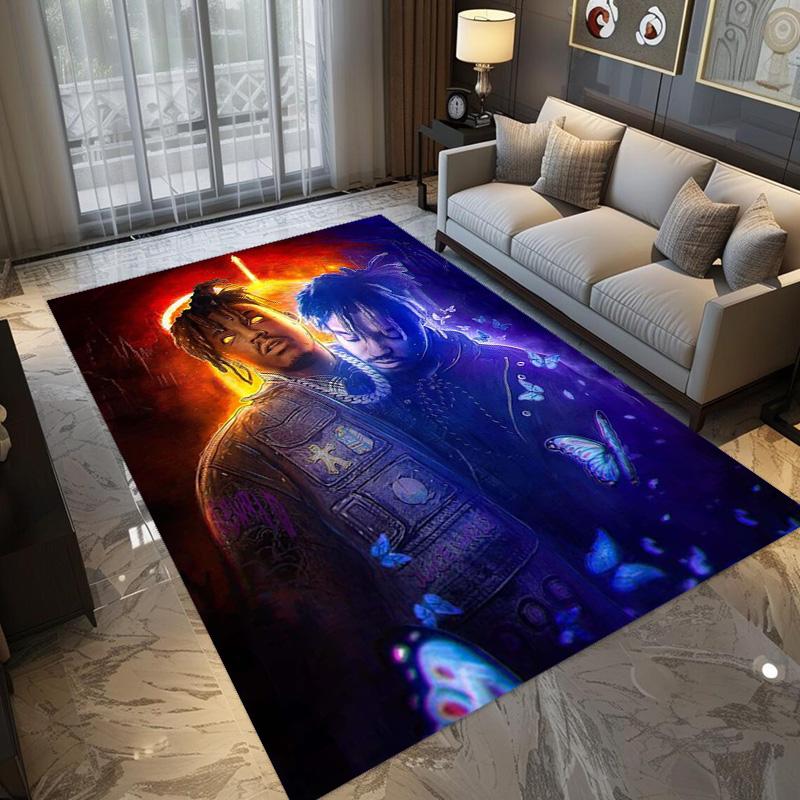 Juice Wrld: Legacy Music Passion Carpet Printing Suitable for All Seasons Bathroom Mat Fashion Office Chair Cushion